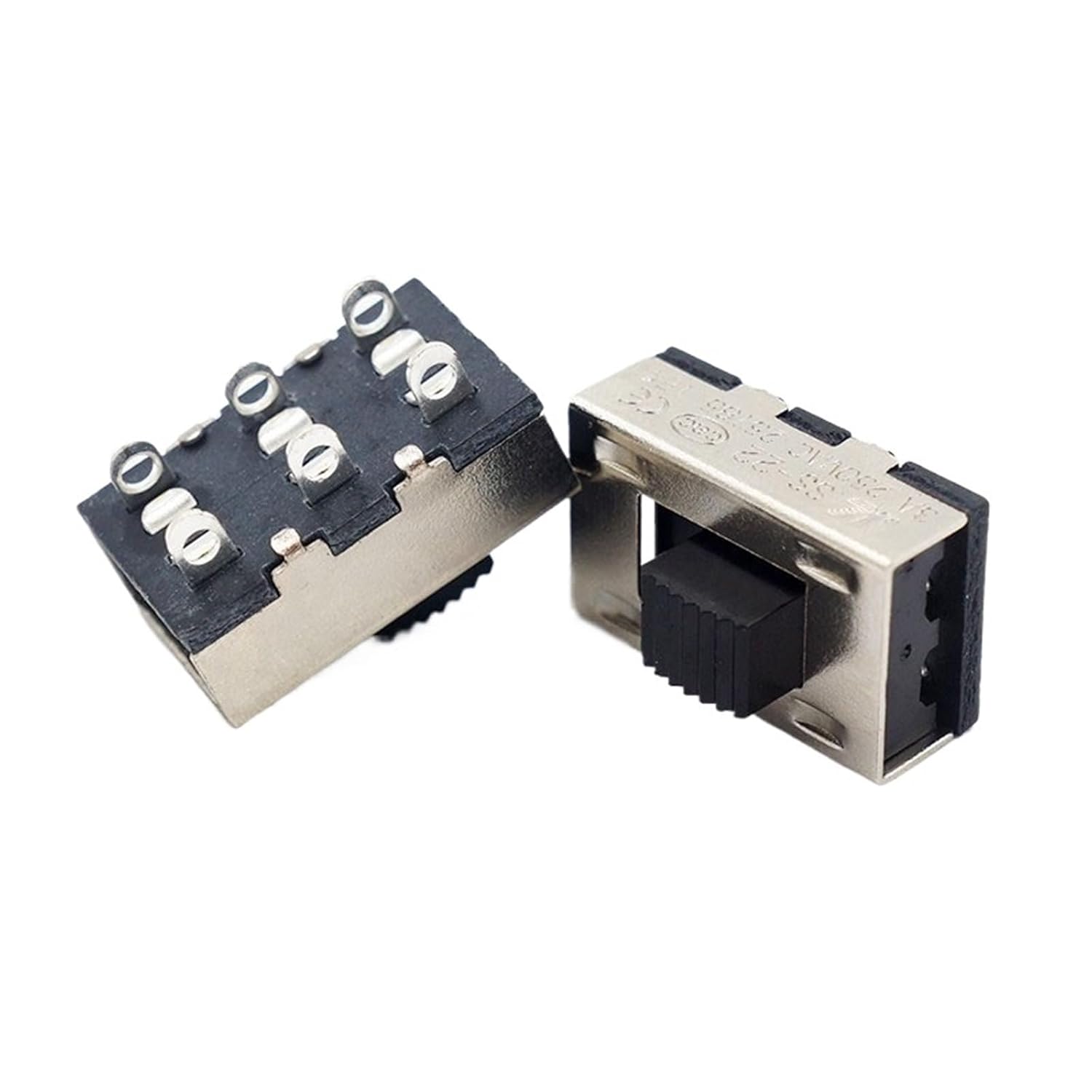 Two Large Current Toggle Switch 6 Feet Vertical Non-Fixed Feet 2 6 Foot to Push The Power Switch 5mm High(5pcs)