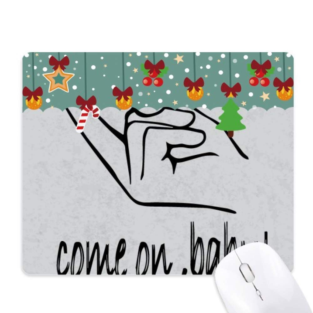 Tapis de souris de Noël en caoutchouc pour décorer votre bureau de télétravail