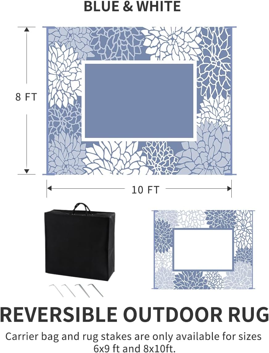 Transform Your Outdoor Space: A Review of the COCOER Floral Waterproof Rug