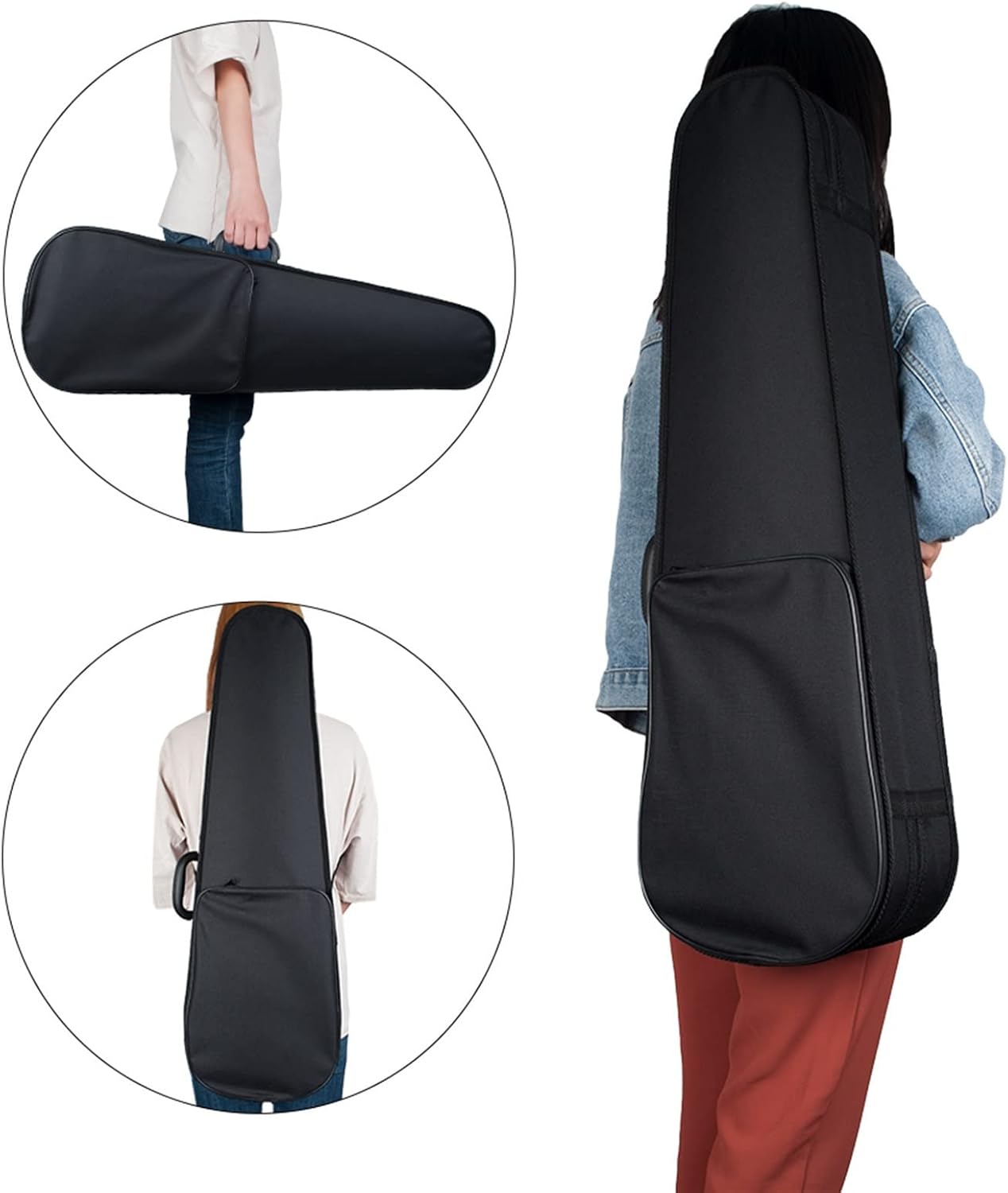 エレクトリック バイオリン ブラック フルサイズ 4/4 ソリッド ウッド