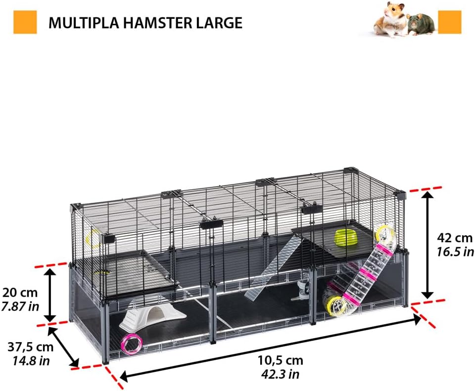 Dimensions of Ferplast Multipla Hamster Large Cage