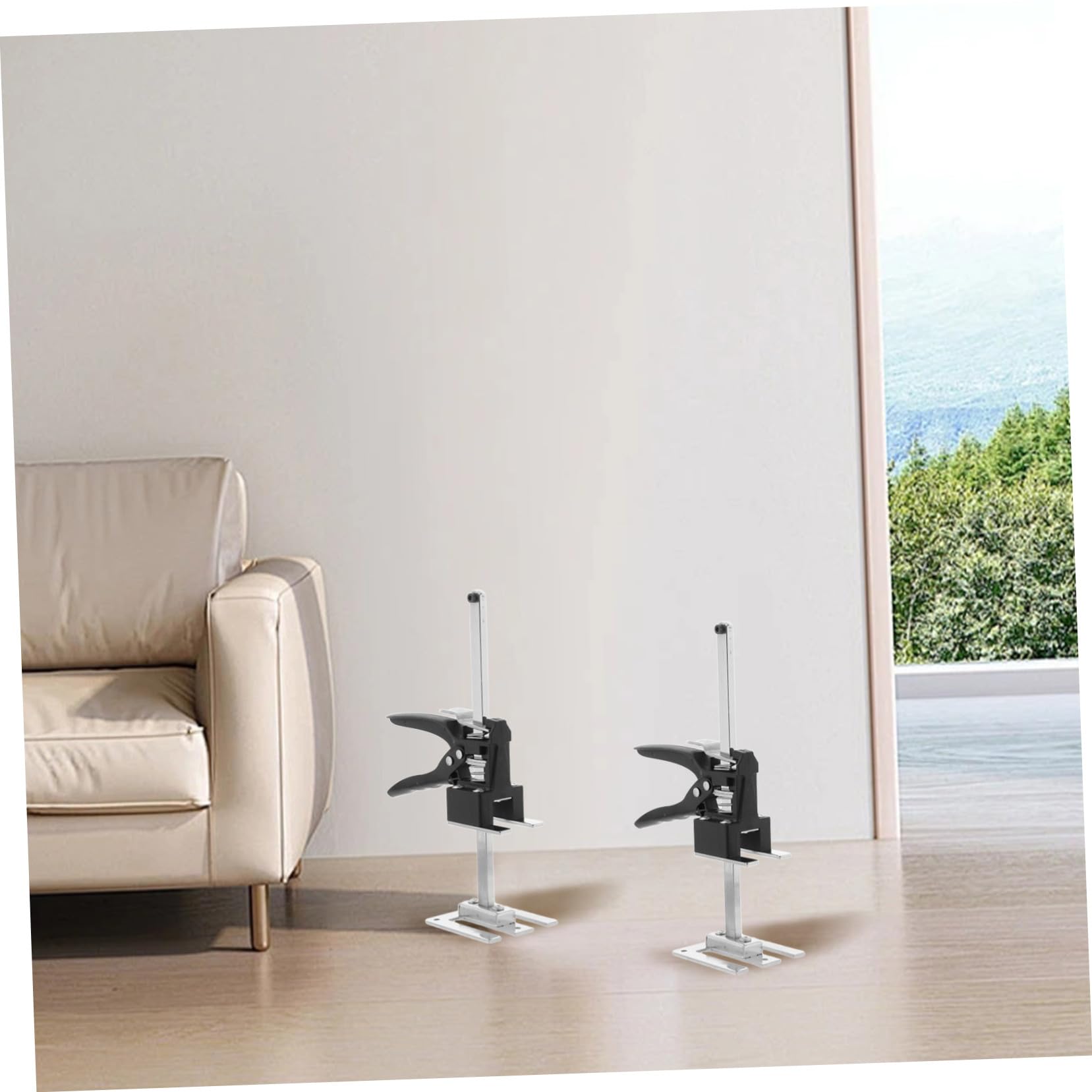 UKCOCO 2piezas Elevador De Baldosas De Acero Para Instalación De Azulejos De Pared Nivelador De Azulejos Ajustador De Altura Herramienta De Posicionamiento Para