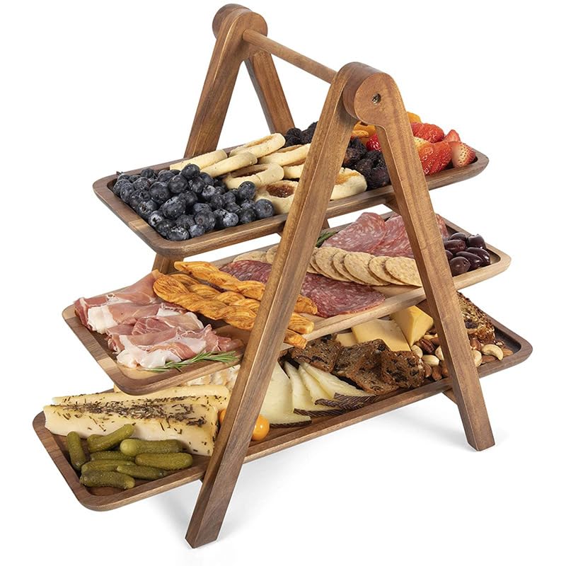 Support à gâteaux aux fruits rectangulaire pour libérer l'espace de table
