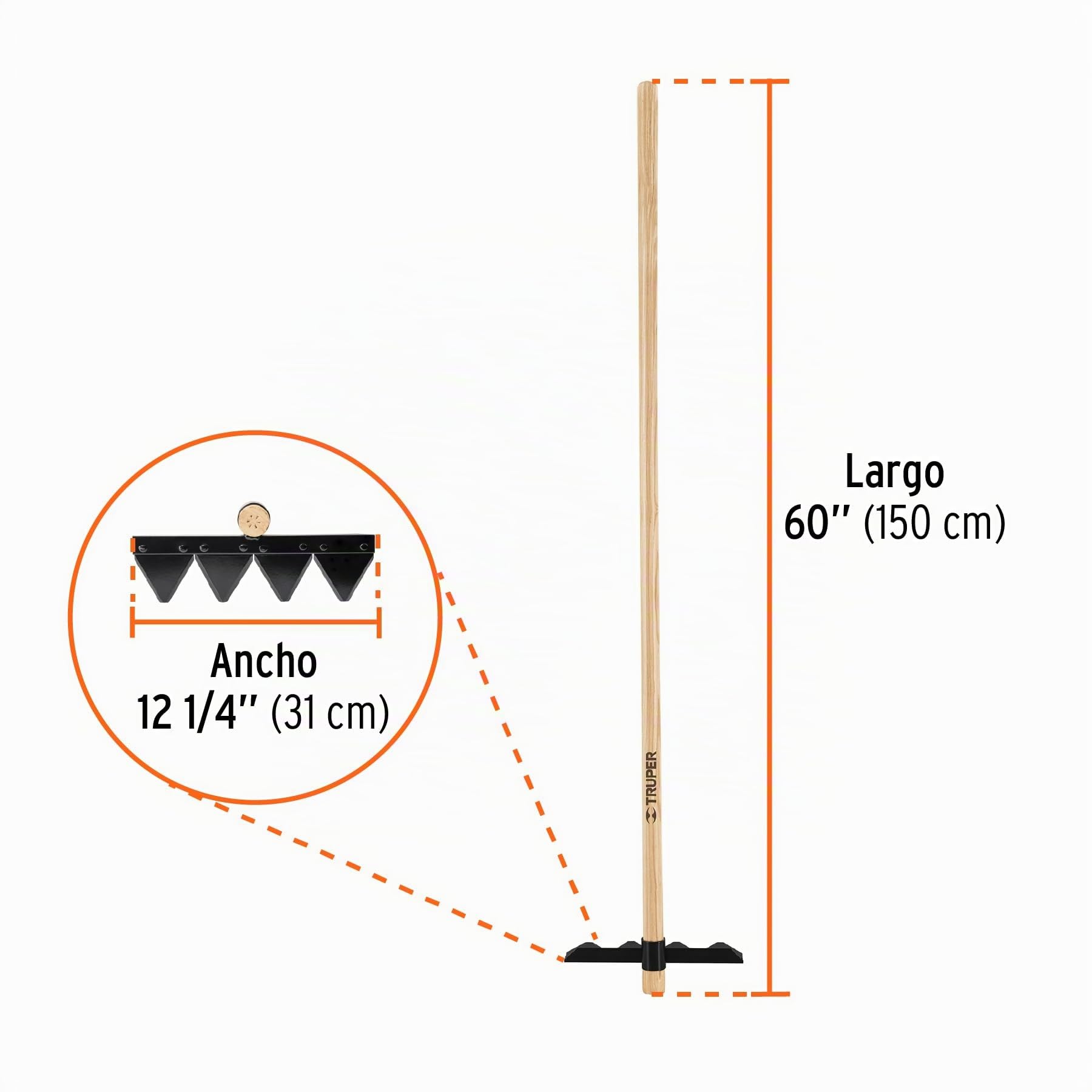 TRUPER R4-FOR Forest Service Tools Rake 60" (152 cm)