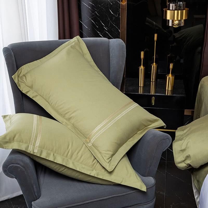 Miniatura 5 de XDSDDS Vertical Embroidered Hotel Duvet Cover Soft Breathable 100 Cotton DoubleQueen Bedding Set Bed Sheet Pillowcases Color  Gray Size  Double