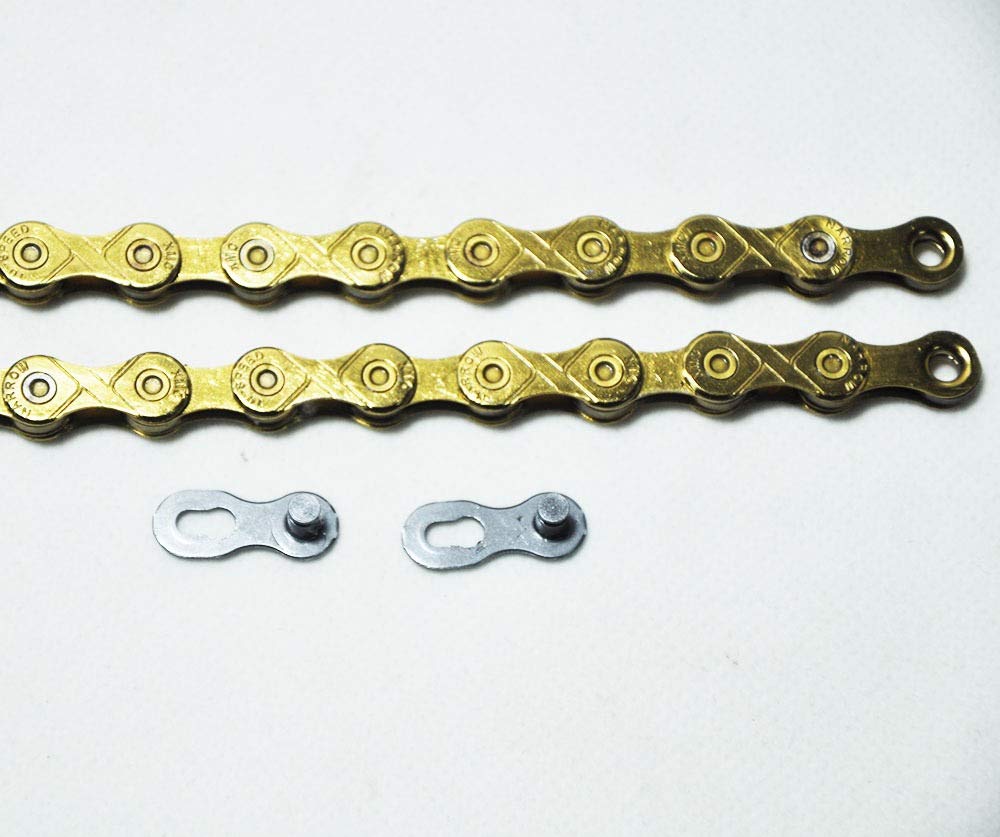 Fahrradkette 10 Speed X10 116 LINK Straßen-Gebirgsfahrrad Goldene Fahrrad-Ketten
