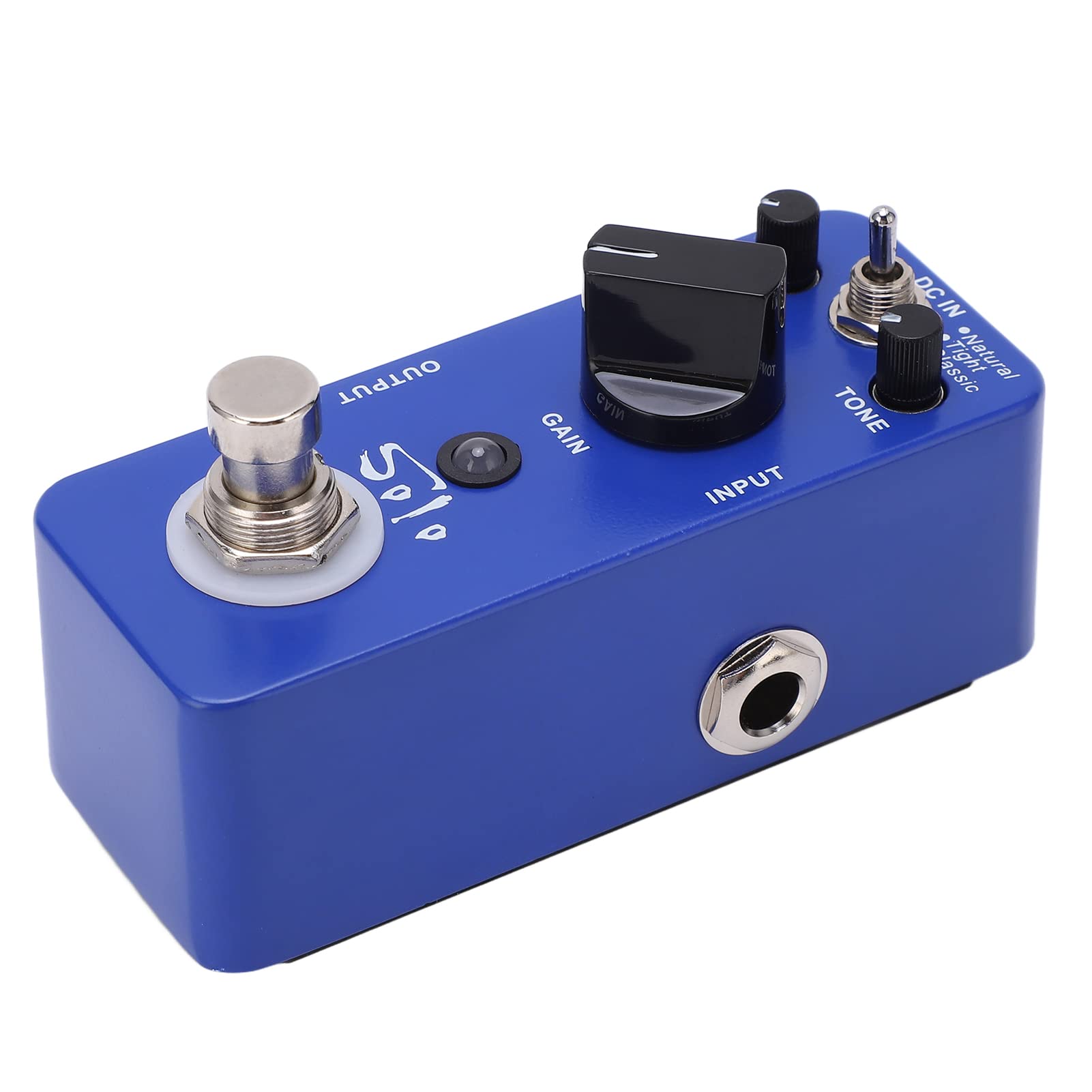 Distortion Pedal Metal Mini Effects High Gain Electric Guitar Effector 3 tryby MDS5 Compact All Metal Shell Niebieskofioletowy dla solistów gitarzystów