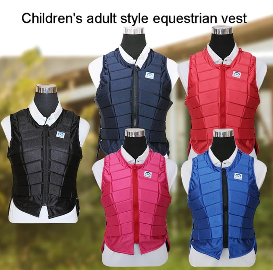 Luminexia Chaleco de equitación,Chaleco Ecuestre,Equitación Chaleco de Seguridad,Ecuestre Protector de Cuerpo Amortiguación,para Adultos,niños,niñas y niños