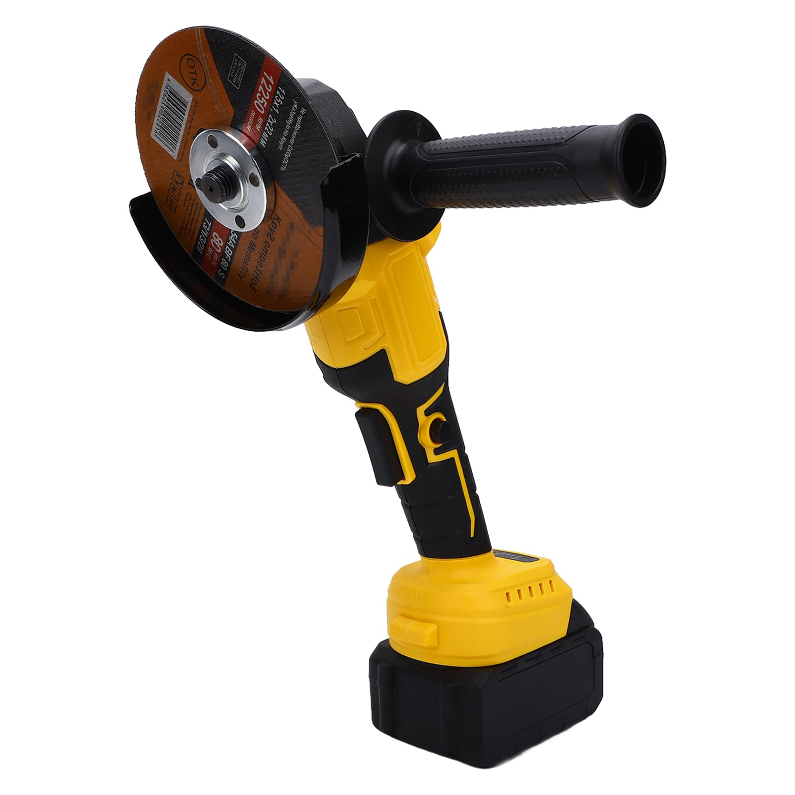 XUMIUZIY Amoladora Angular Inalámbrica, Potente Motor sin Escobillas, 21V, 9000RPM, para Corte de Azulejos de Madera y Metal y Eliminación de óxido, 125mm (con 2 baterías Enchufe europeo 220V)