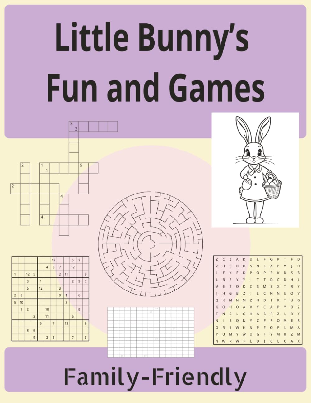 8.5 x 11, 110 pages, Hoppy Days Activity Book`: Fun Puzzles, & Games for Spring Celebrations