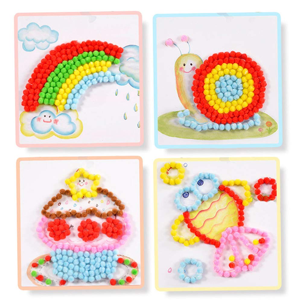 2000 Pezzi Pompon Colorati 10mm - Morbidi E Sicuri Per Lavoretti E Decorazioni Fai Da Te - Foto 10