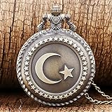 Einfach zu bedienen: Taschenuhr mit Kette kann die Zeit innerhalb von Sekunden einstellen. Drücken Sie die Taste, um die Uhr und das präzise Quarzwerk zu öffnen. Eine perfekte Alternative zur Halskette.