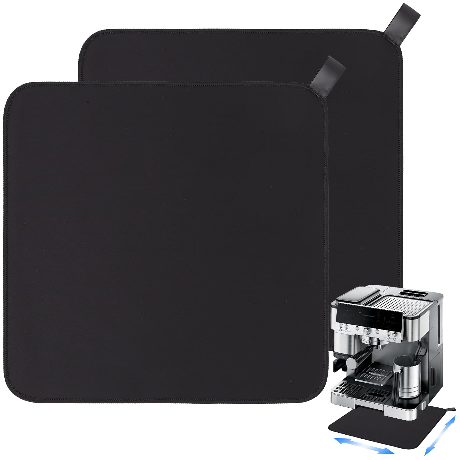 Sgizoku 2Pack Sliding Mats for Coffee Machine, Sliding Pad Compatible with Ninja Luxe Coffee Machine ES601UK ES701UK CFN802UK Series, 30x30cm