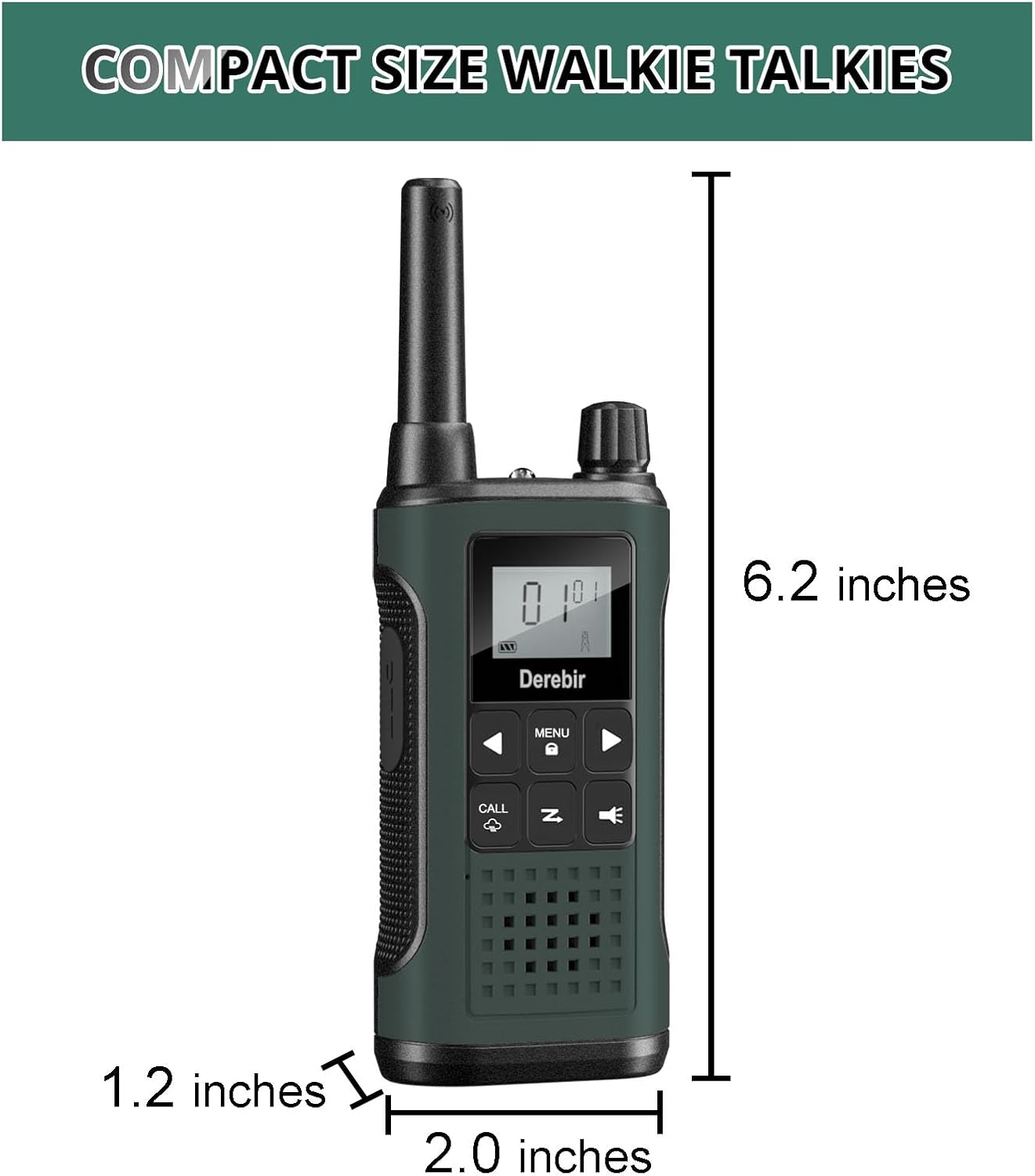 Walkie Talkies for Adults-2 Pack, Rechargeable Walkie Talkies Long Range 22 FRS Channel 2-Way Radios with NOAA Weather Alert,VOX,Flashlight and 1500mAh Li-ion Battery for Family Hiking Camping