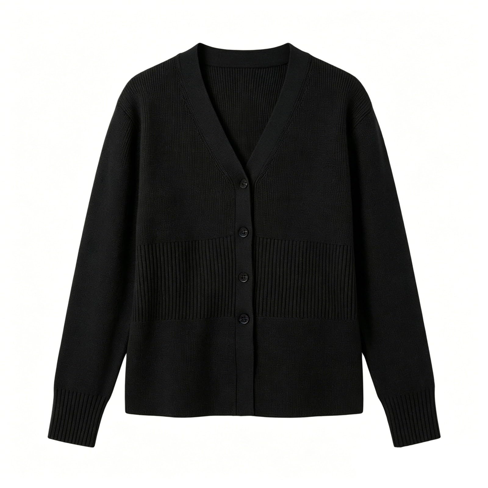 Cardigan Hombre Lana, Jersey Hombre Invierno con Botones De Punto De Manga Larga Frente Abierto Ligeros con Botones Suéter Tipo Cárdigan para Otoño Invierno