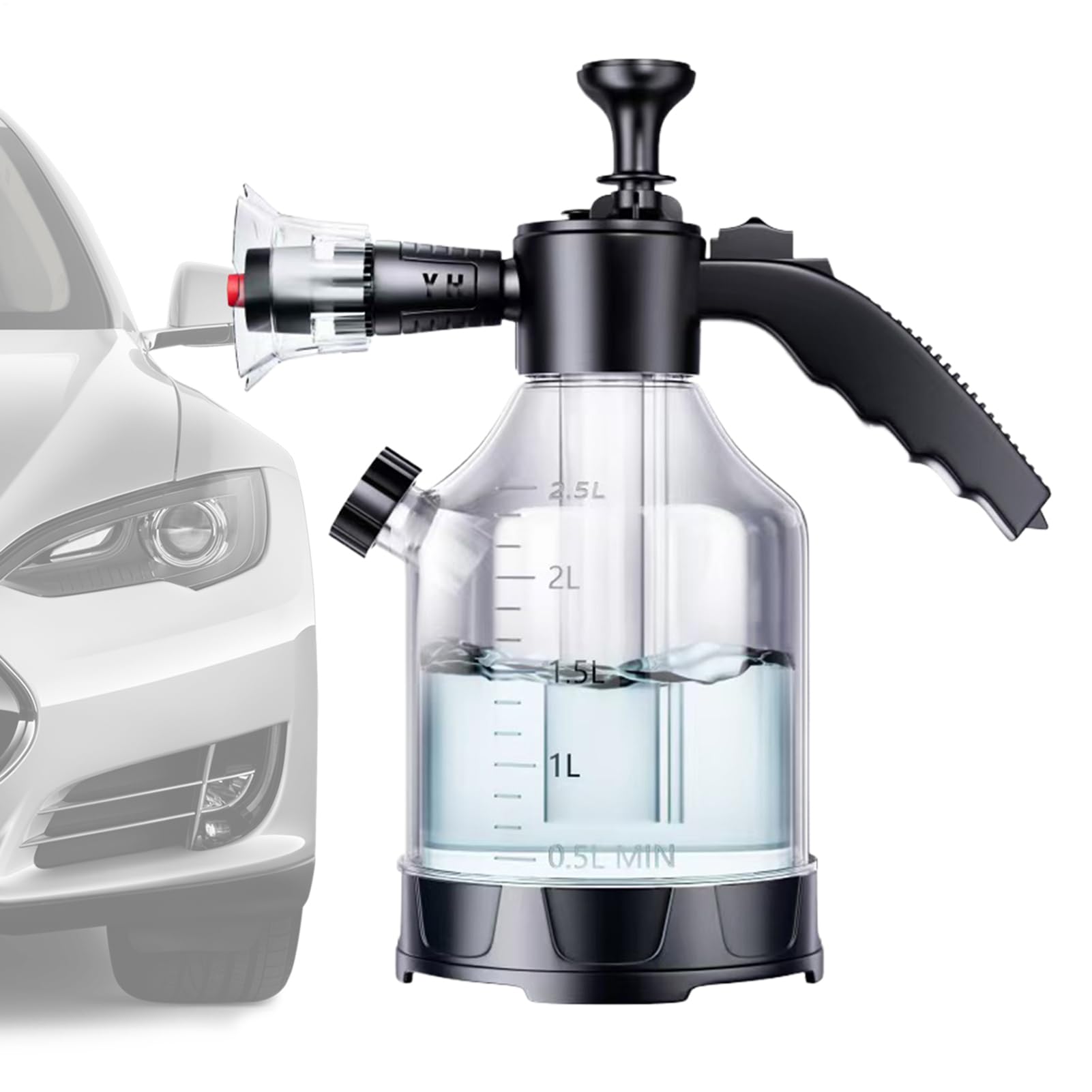 Lavage auto sans rayure grâce au pulvérisateur à mousse manuel de jardin