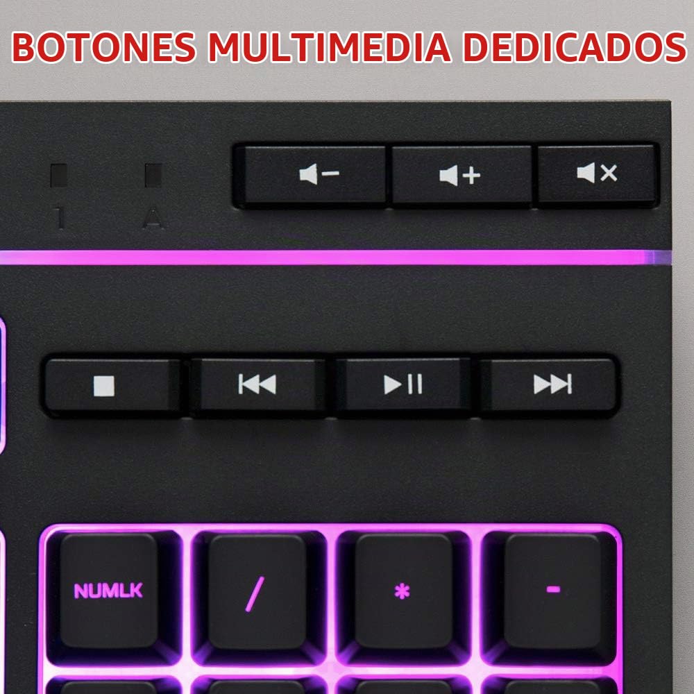 HyperX Alloy Core RGB – Teclado de membrana para Gaming (US layout)