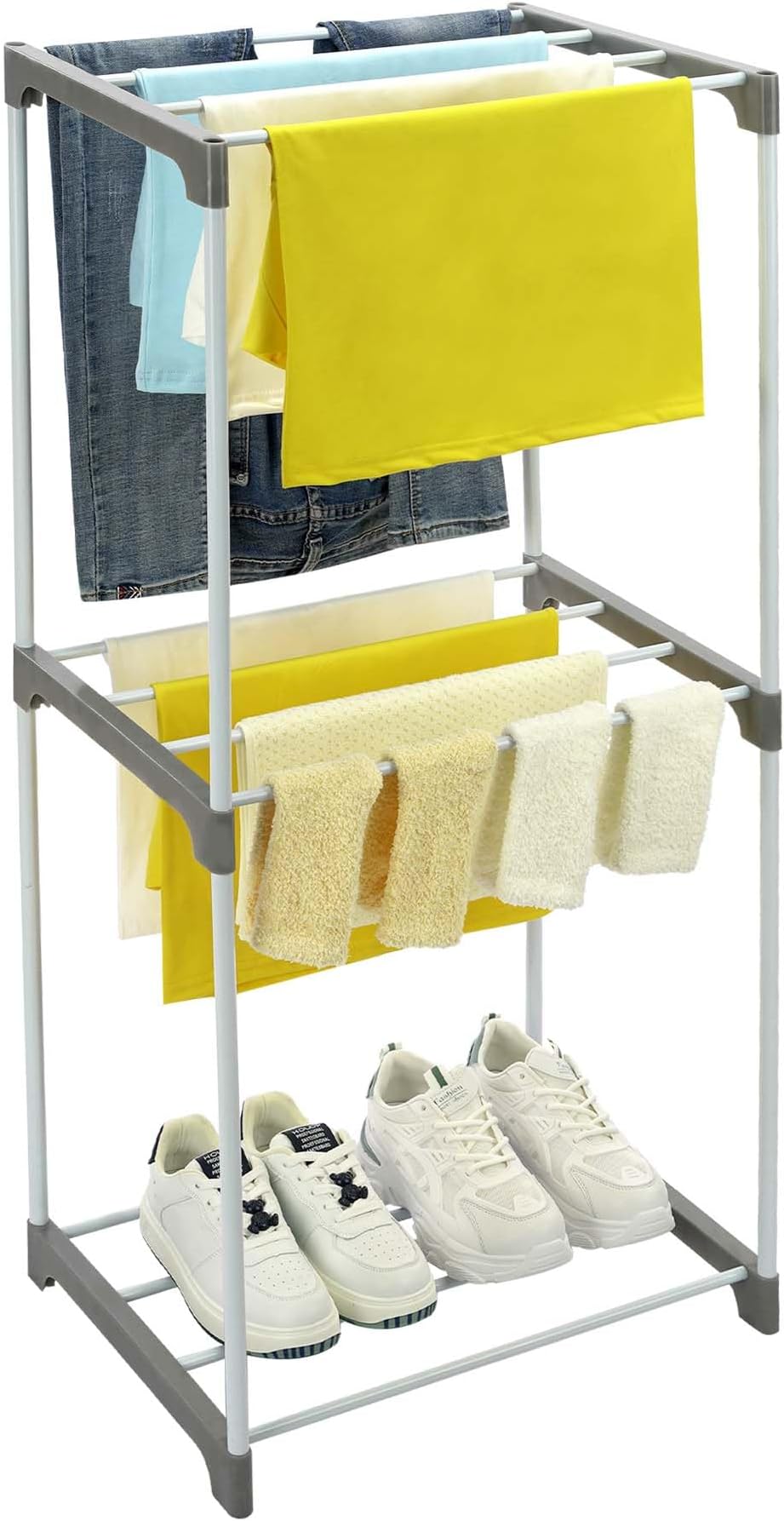 HoneyCanDo Metal Folding Drying Rack, XFrame Design