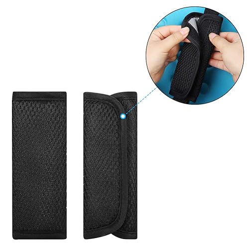 Miniatura 2 de Accmor Correas de asiento de automóvil para bebés y niños, fundas suaves para correas de asiento de automóvil, fundas de cinturón de seguridad para