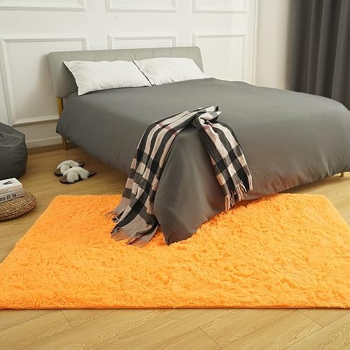 Miniatura 124 de Amearea Alfombra suave y esponjosa de alta calidad, moderna, 5 x 7 pies, alfombras de felpa mullida para sala de estar, dormitorio, habitación