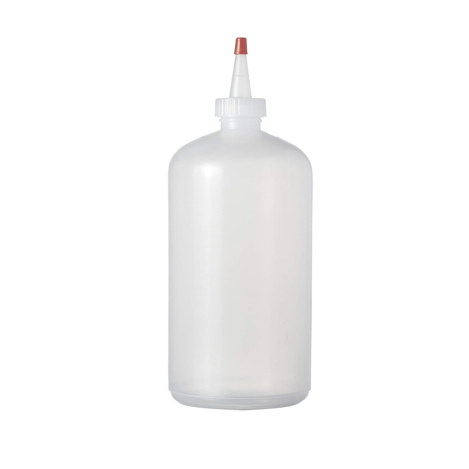 Consolidated Plastics Boston Round Bottles with Yorker Dispensing Cap, LDPE, 16 oz., 12 Piece
