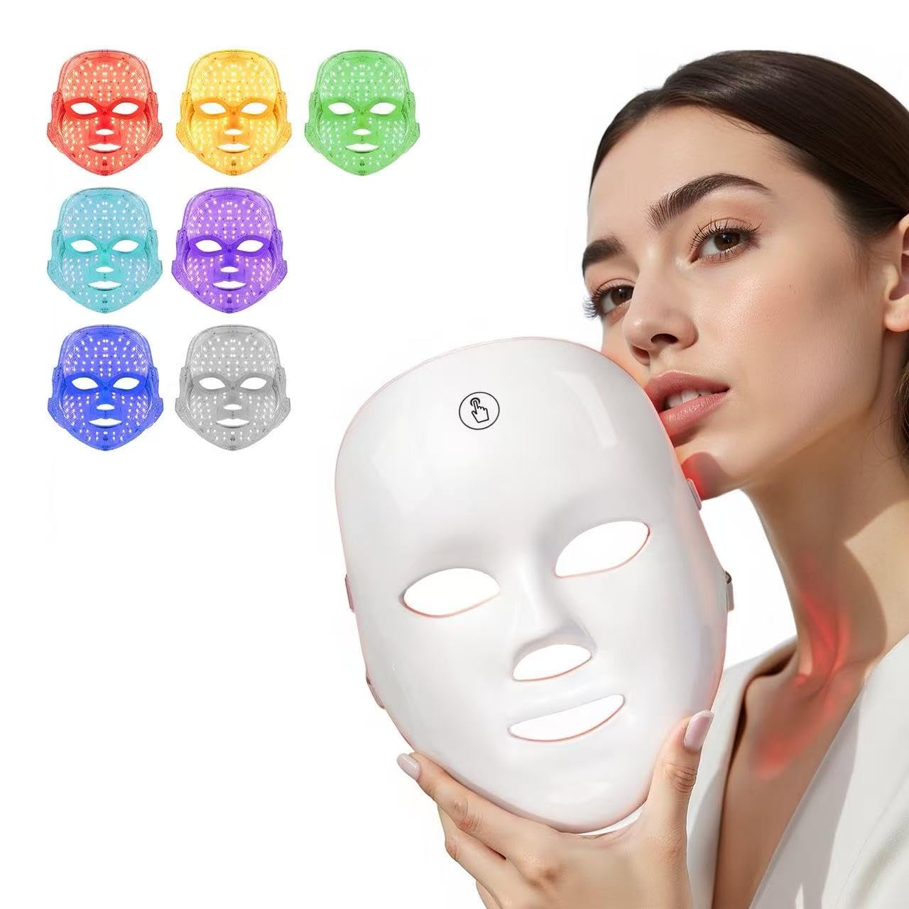 Amazon.co.jp: TOYHIS LEDフェイスマスク ライトセラピー 顔用LED