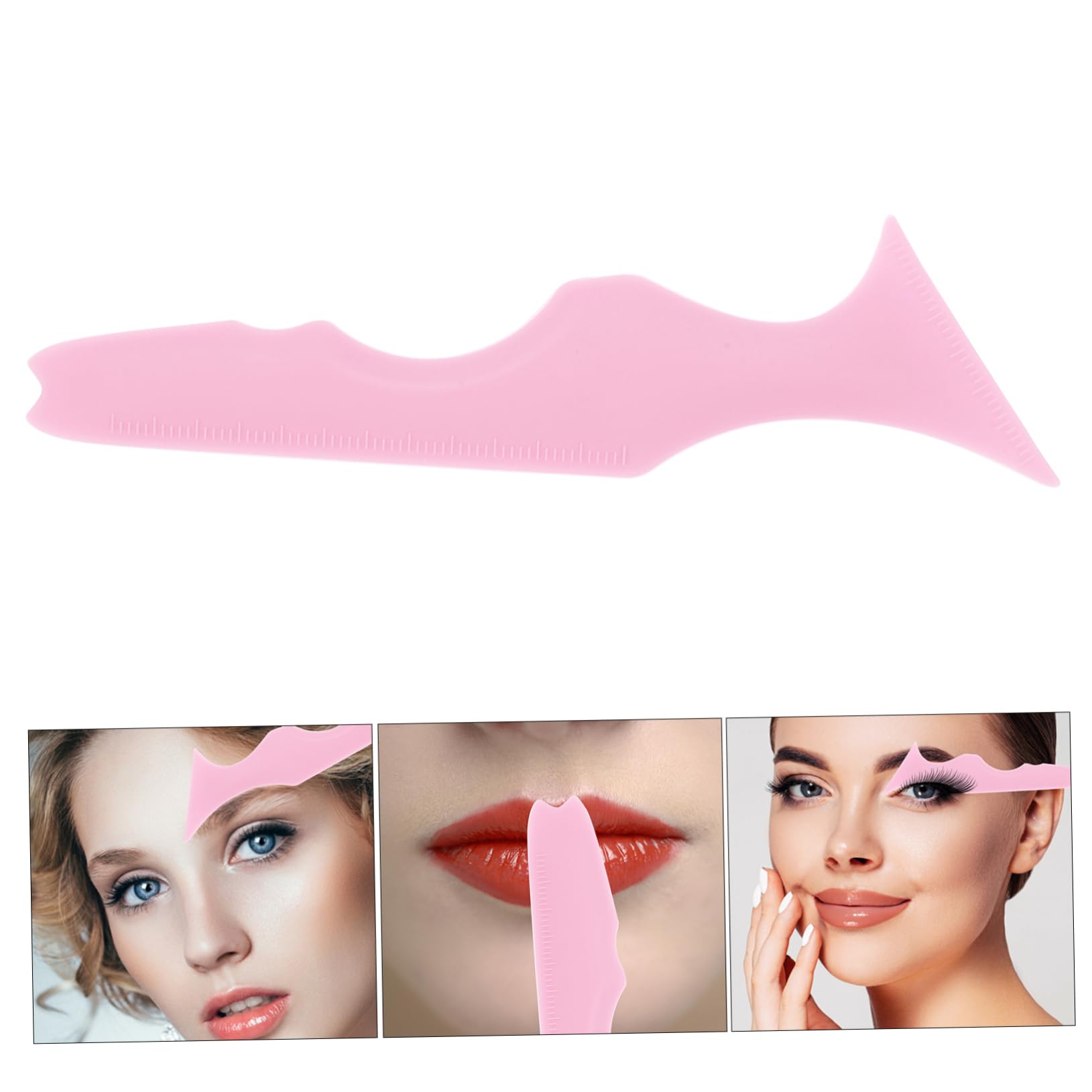 POPETPOP 5piezas Aplicador De Delineador De Ojos De Silicona Herramienta De Maquillaje Para Principiantes Ayuda Para Maquillaje De Pestañas y Labios Fácil De Limpiar y Usar