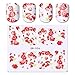 BORN PRETTY Nail Art Water Decal Flower manicuring Tatoo Transfer Stickers Rose Sakura Butterfly 48 Patterns Set