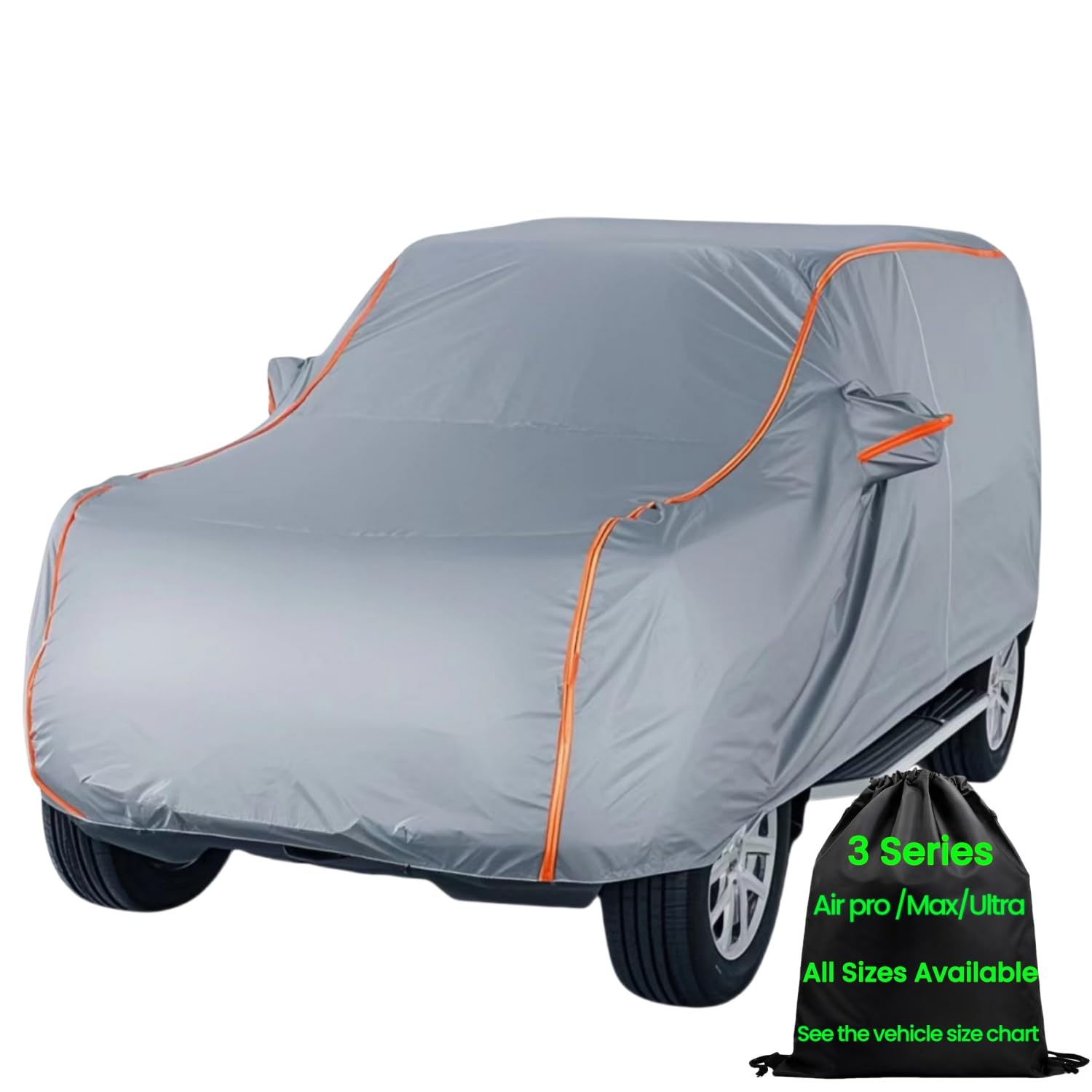 ANITANT SUV Car Cover Waterproof All Weather for Automobiles Outdoor Full Size Cover Rain Sun UV Protection with