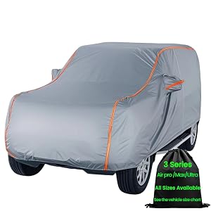 ANITANT SUV Car Cover Waterproof All Weather for Automobiles Outdoor Full Size Cover Rain Sun UV Protection with