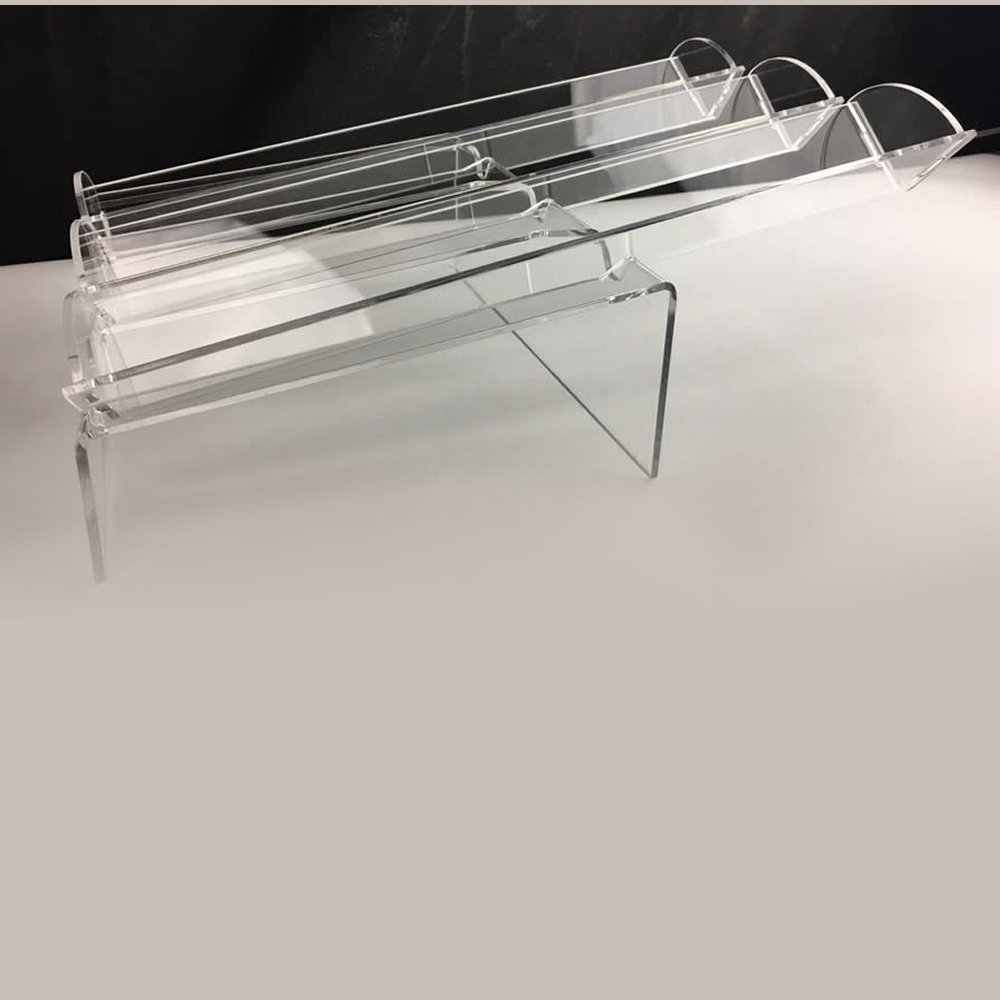 Portamacaron en plexiglass transparent 3 étages pour éviter d'écraser vos gâteaux