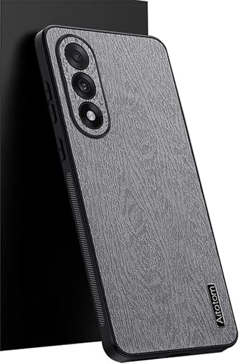 Case for Oneplus Nord 5,Soft TPU Bumper Bark Texture Leather Back Cover for Oneplus Nord5 Gray