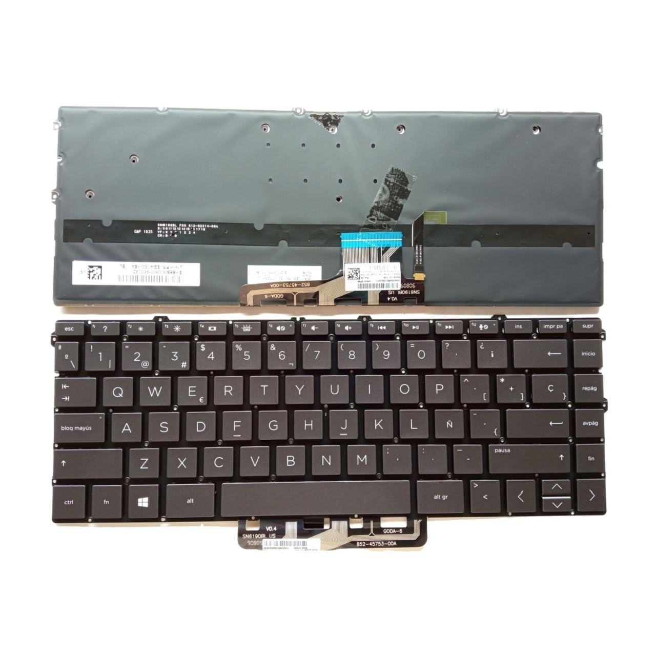 Clavier rétroéclairé HP Spectre x360 AW finition premium SP Gray - 2