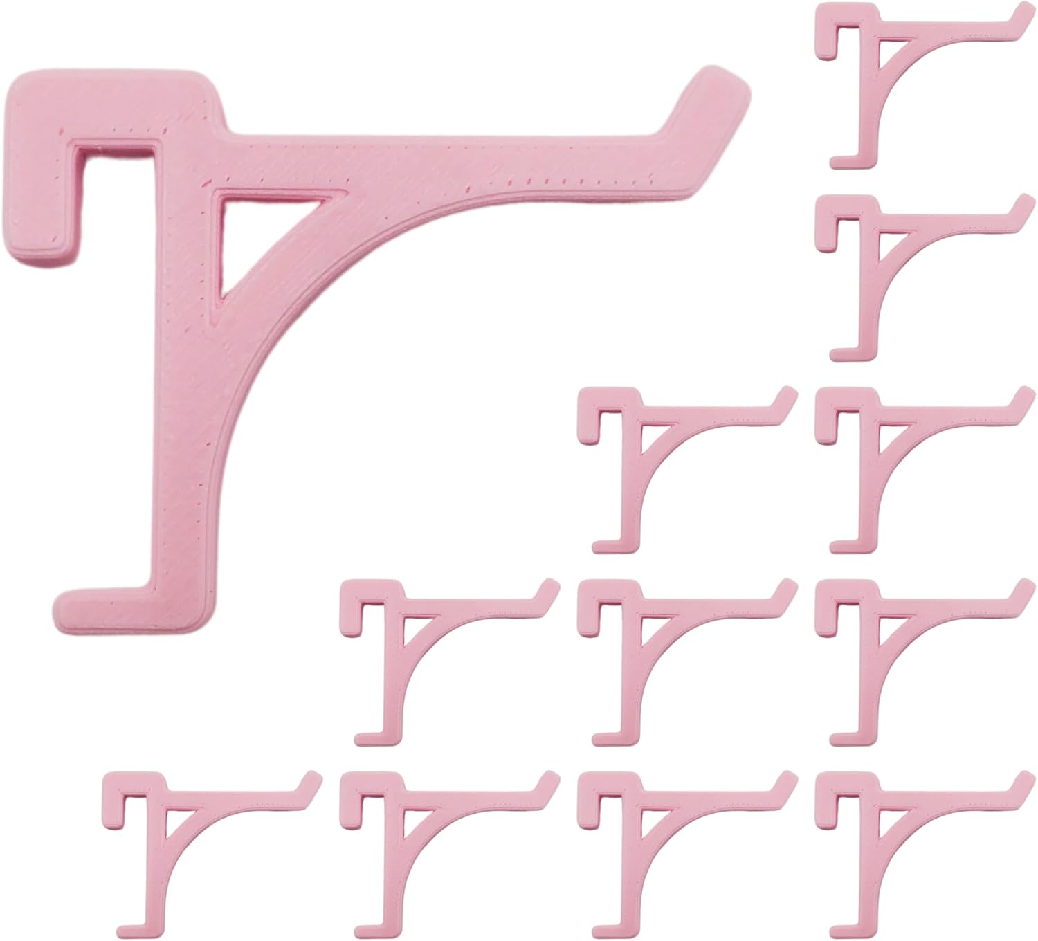 'Just Hanging' Pegboard Hook Packs, Compatible with IKEA SKADIS Pegboard, Display Hook SKADIS Accessory (Matte Black, 12pk, J-Hook)