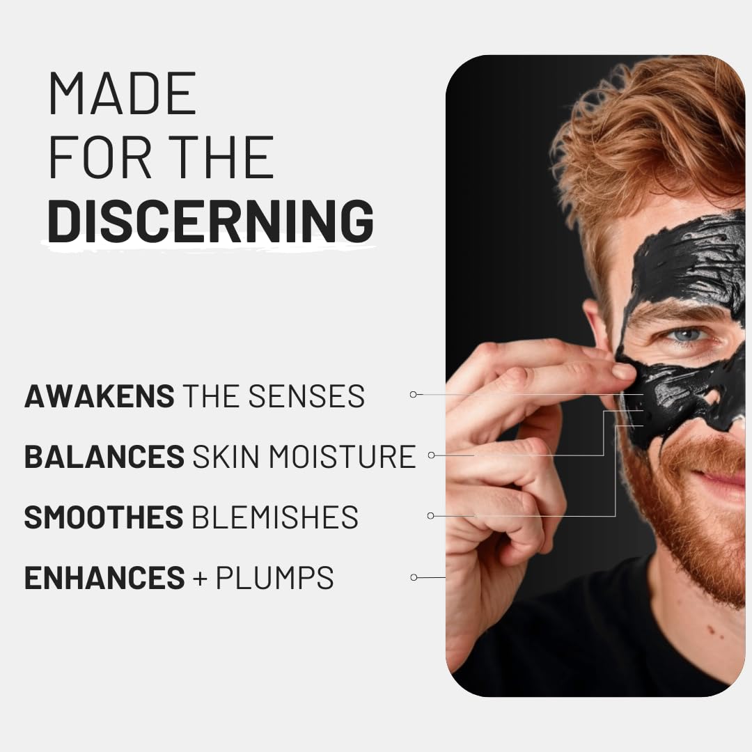 ZOUSZ Black Oud Charcoal Mens Face Scrub Mask - Image 4