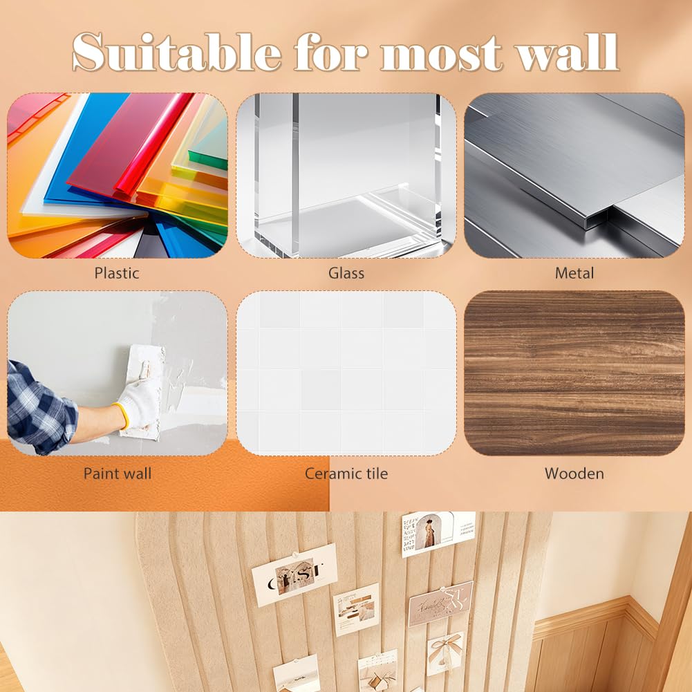 Tavola Fotografica Pieghevole Autoadesiva, 60x120cm con Bordi Tondi, Bacheca Decorativa per Camera dei Bambini, Parete in Feltro da 0,9cm di Spessore, Bacheca per Promemoria, Appendiabiti per Scuola