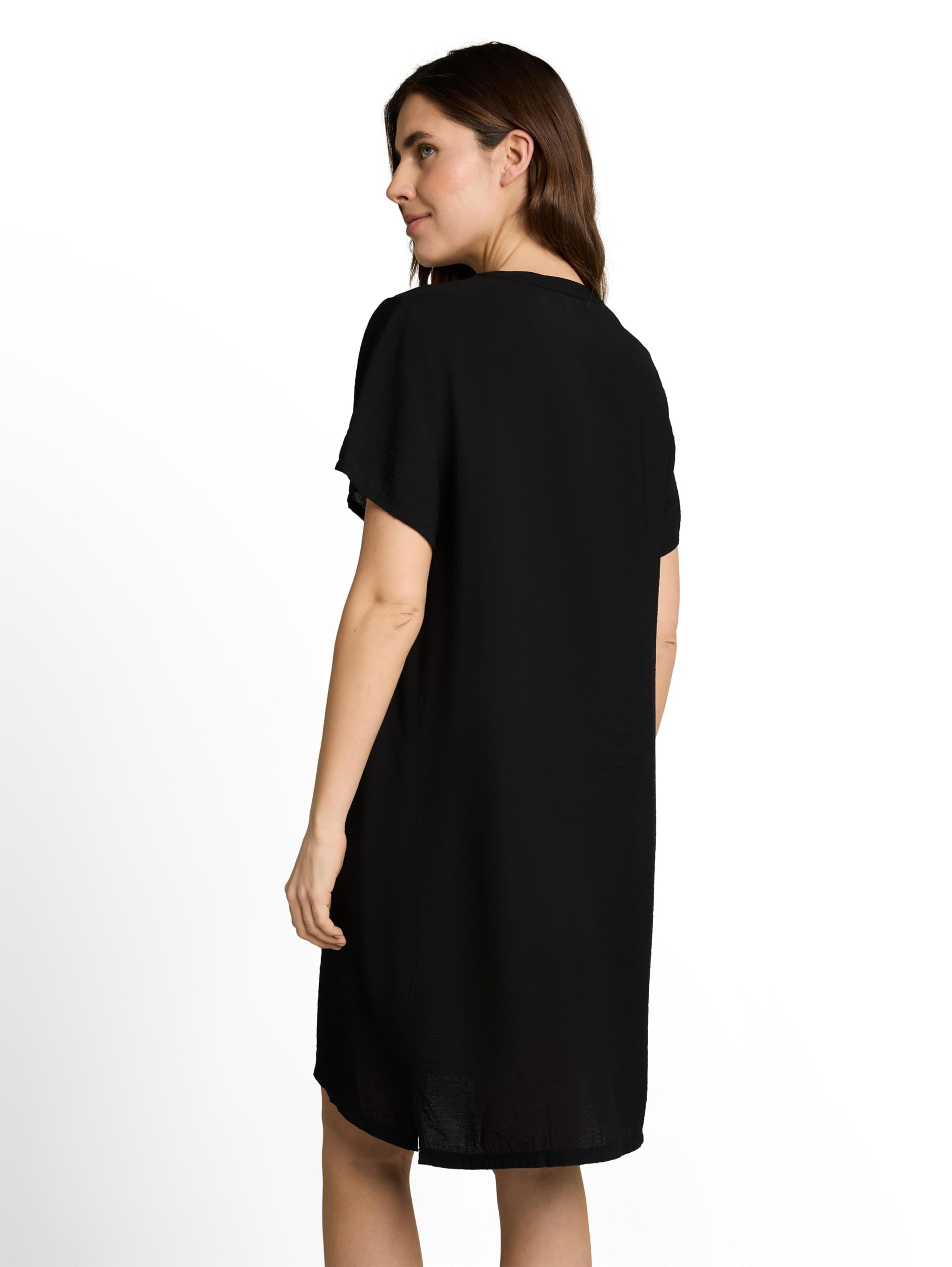 Tom Tailor Damen 1051254 Kleid mit V-Ausschnitt