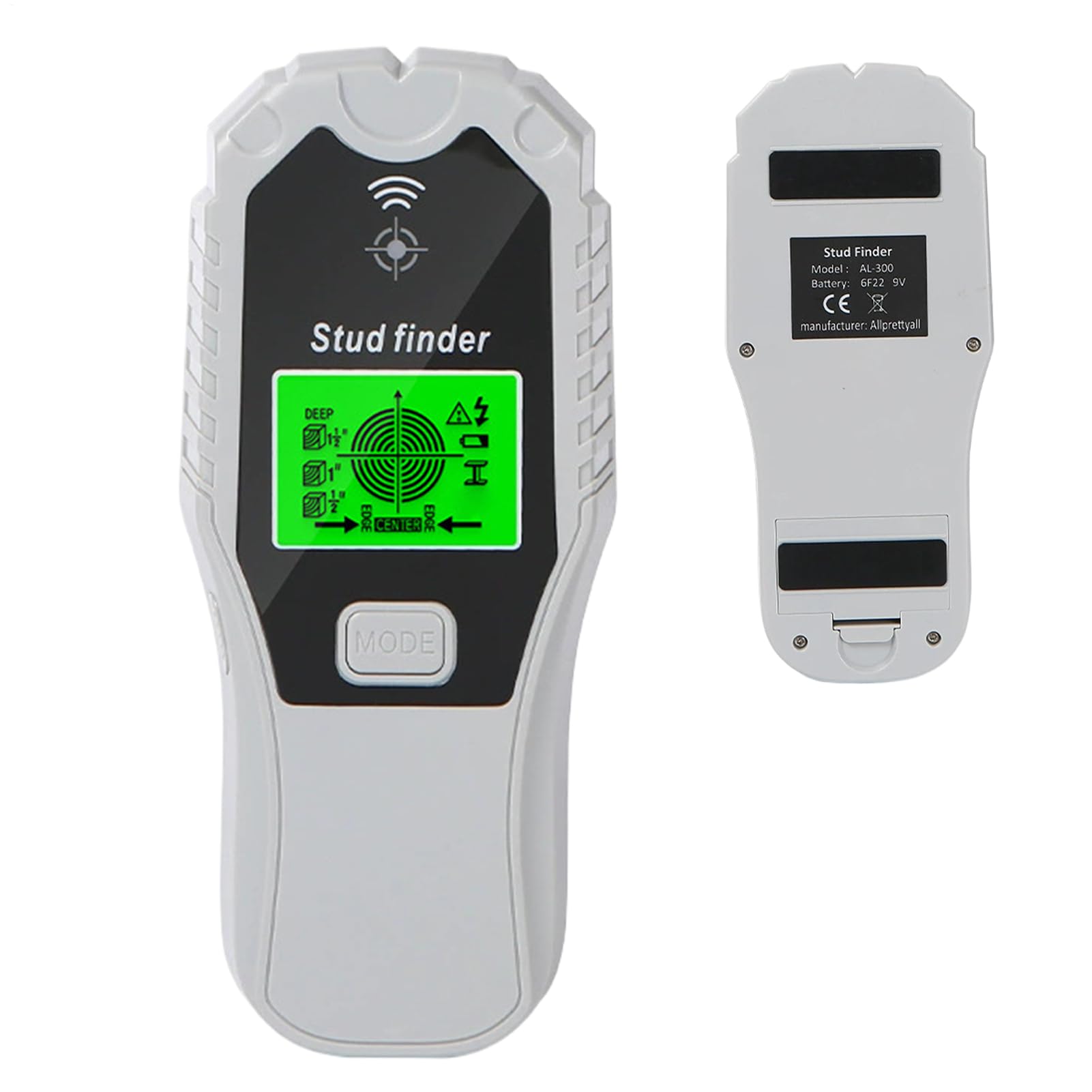 Détecteur de fils muraux de précision avec écran LCD et alarme audio