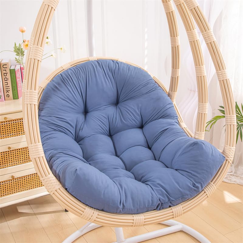 Cojín para columpio de huevo exterior, asiento para silla colgante grande interior 80 x 110