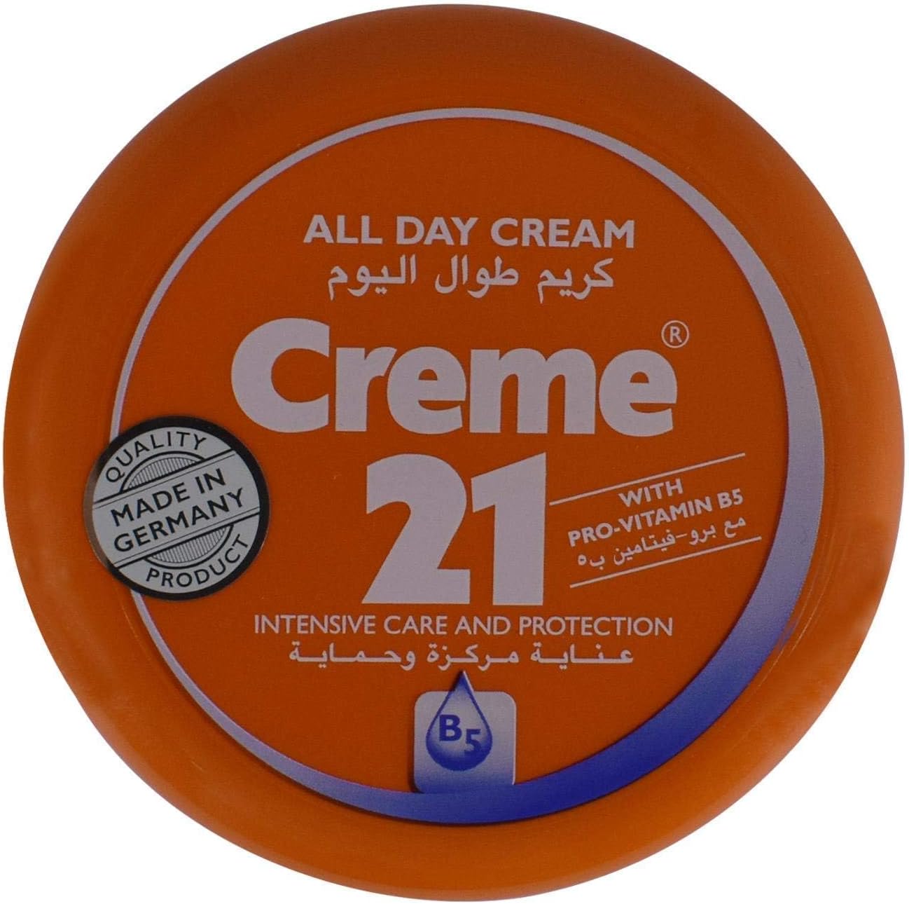 Creme 21 - all Day Cream - with Pro Vitamin B5 - Intensive Skin Care and Protection 150milliliter