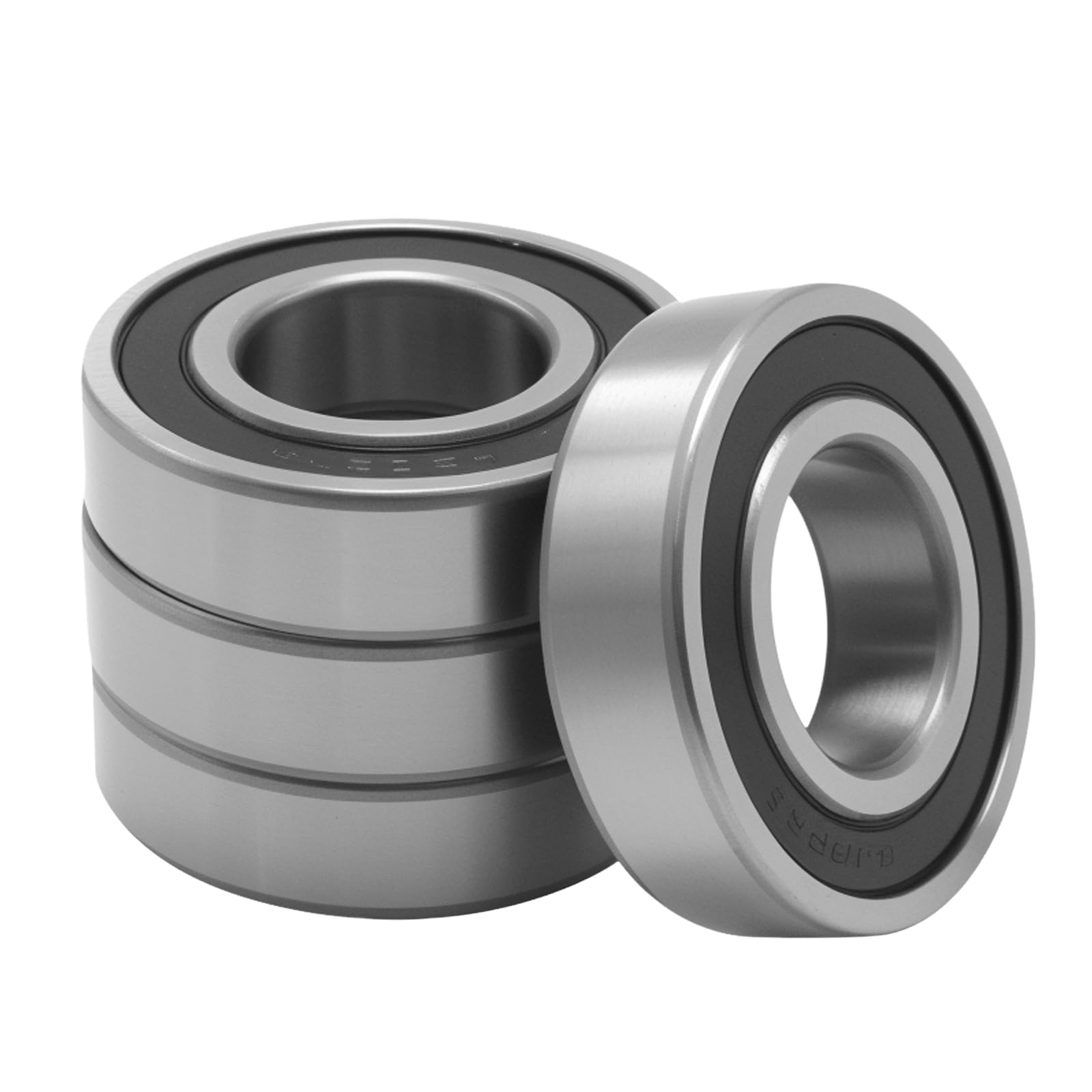 4Pcs 6206-2RS Bearing Set for Multiple Uses, 30mm x 62mm x 16mm with Dual Rubber Seals, Ideal for Electric Instruments, Machinery, and Skateboards