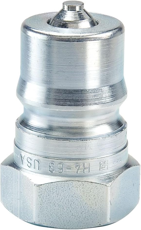 H8-63 Valved Hydraulic Quick Connect Nipple 1 Inch NPT Female