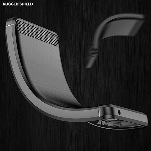 Miniatura 2 de Funda para Google Pixel 6A, Google Pixel 6A, funda de TPU de fibra de carbono suave de silicona protectora antiarañazos, a prueba de golpes, funda