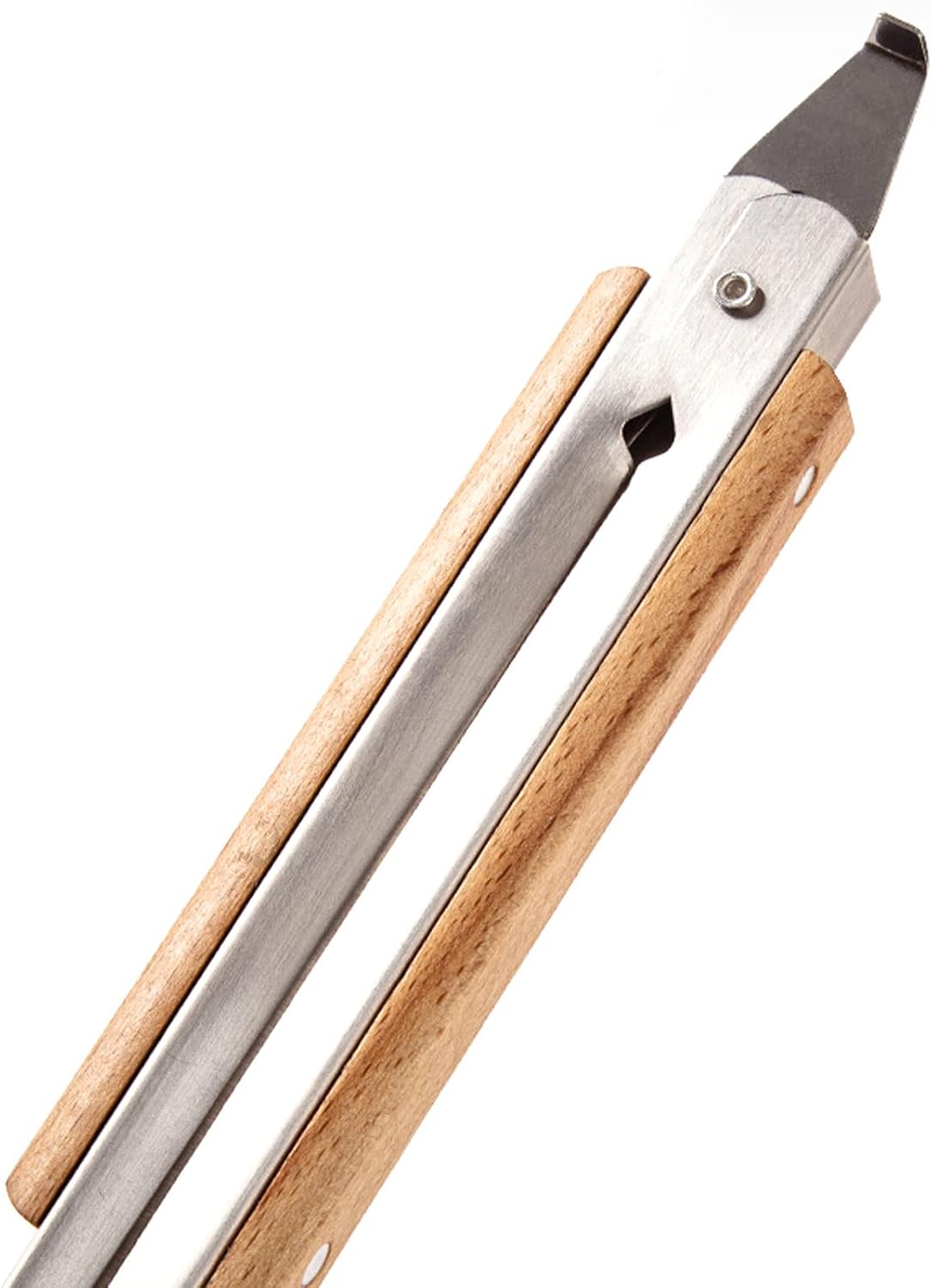Barbecue Tongs Stainless Steel Wood Handle Food Serving Tongs for Cooking Meat Grabbing Frying