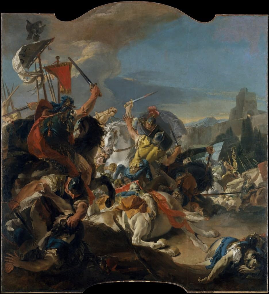 Affiches sur toile Battista Tiepolo tableau de maître haut de gamme 50x70 cm - 4
