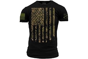 Outdoors Camo Flag Men's T-Shirt