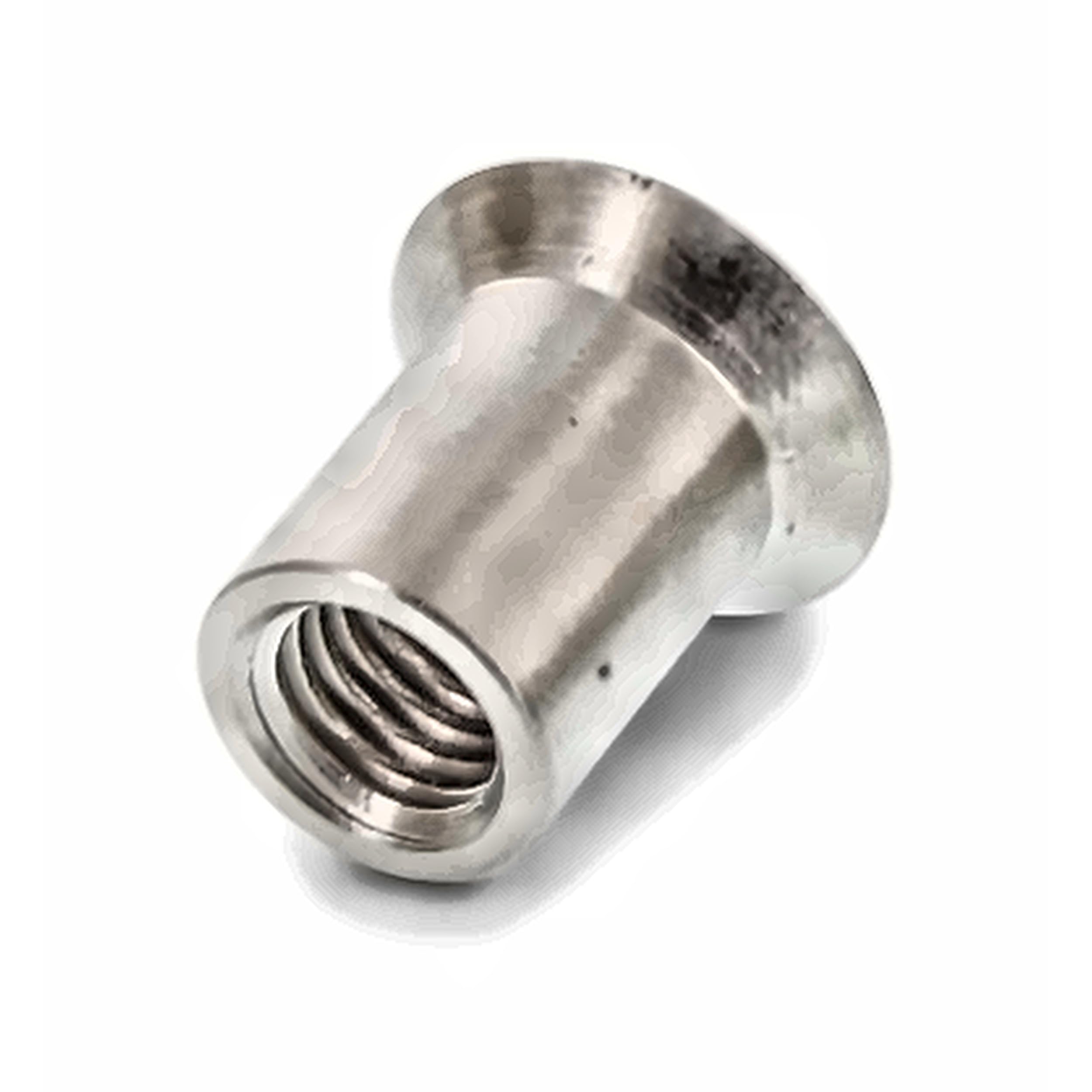 Tuercas de manguito M8 x 16, acero inoxidable A1, similar a DIN 9062, cabeza avellanada SW 2-50 unidades