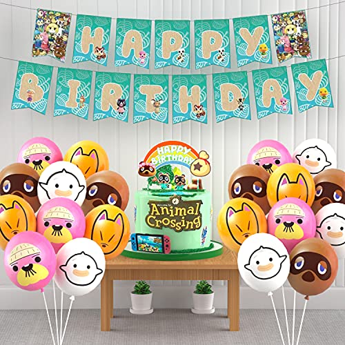 image for Heidaman Animal Crossing Birthday Party Supplies Animal Crossing Birth