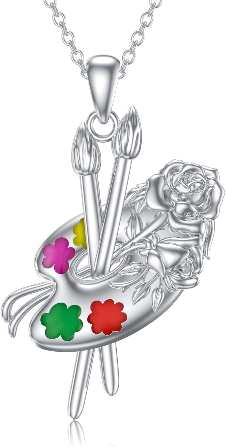 Compass Cross Necklace 925 Sterling Silver Cross Compass Pendant Amulet Jewelry Inspirational Graduation Traveler Gifts for Men Women