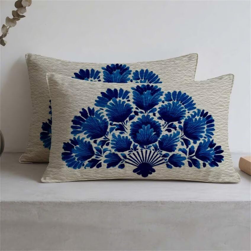 Housse coussin extérieur bleu marine rectangulaire 60x90 - 3